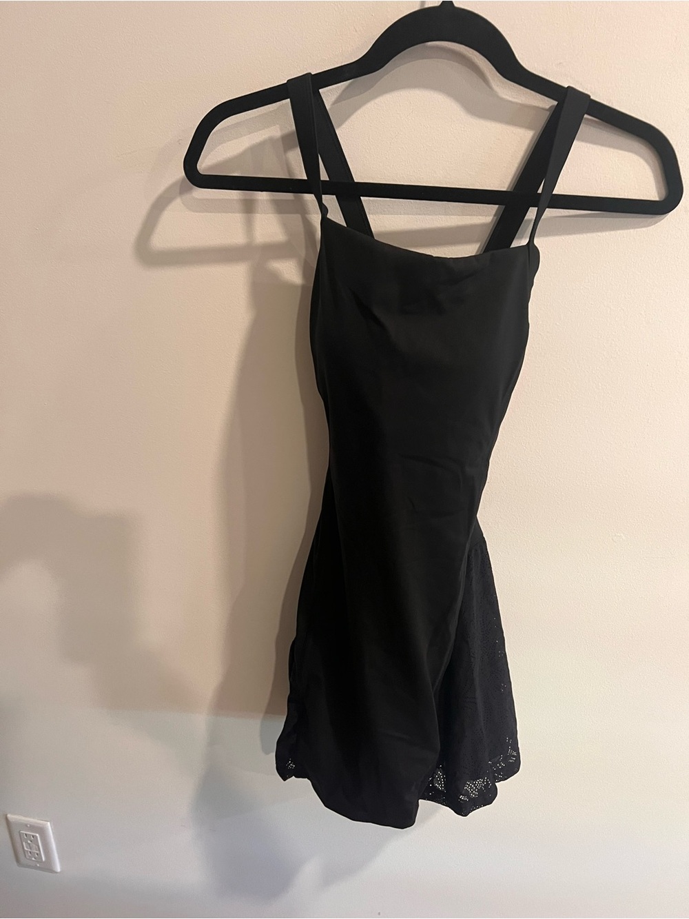 Halara SoftlyZero Airy Black Athletic Dress Built-In Shorts Size XS
